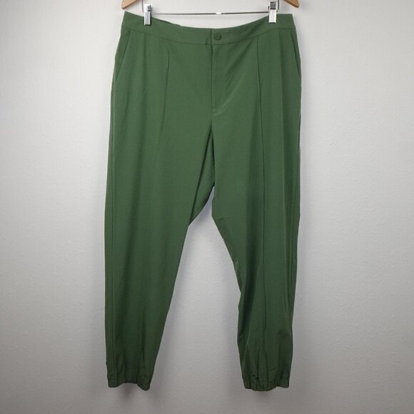 RLX Ralph Lauren Golf Pants Women's Size XL Green Jogger Stretch Wicking - Picture 1 of 13